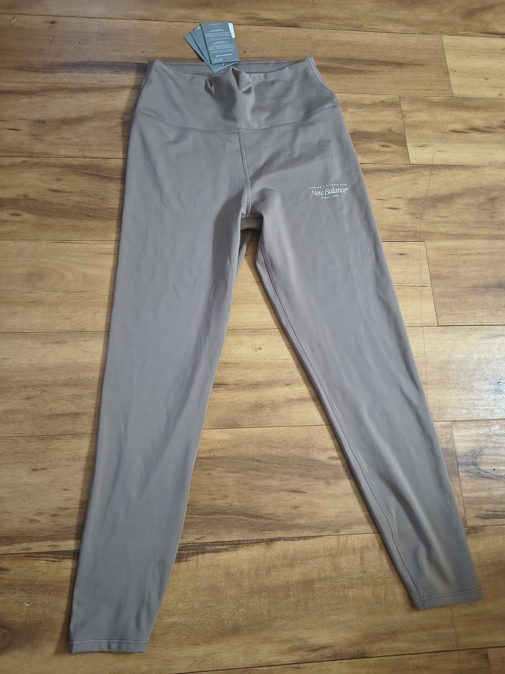 New Balance Women's High-Waist Leggings in Purple Brown Color